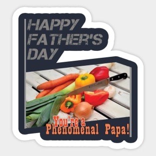 Father's Day  Foodie Dads Sticker